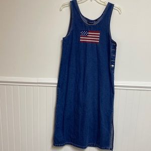 Eric Charles Long Jean Dress blue size medium